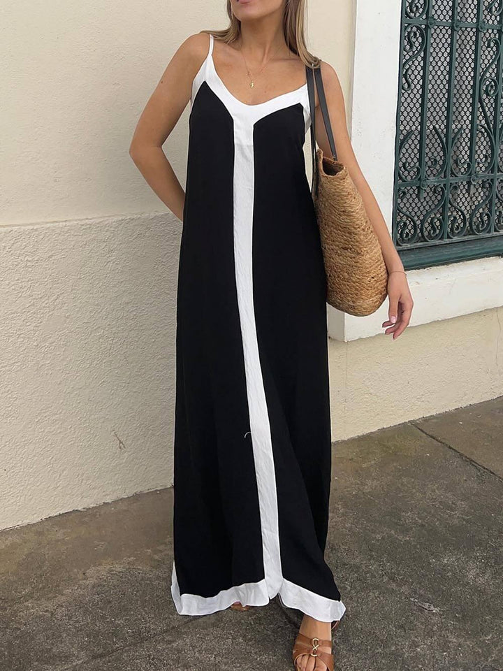 Silvana - Color Block Midi Dress