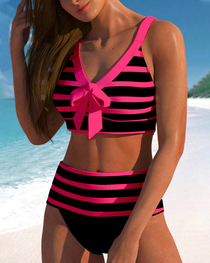 Lula - High Waist Striped Bikini