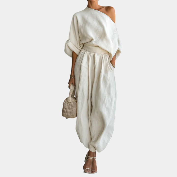 Helena - Off-Shoulder Top and Tapered Pants