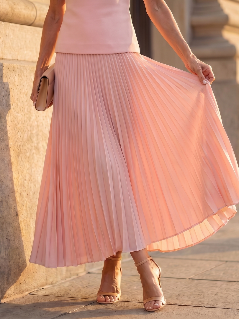Rhodes - Structured Bodice with Pleated Skirt Set
