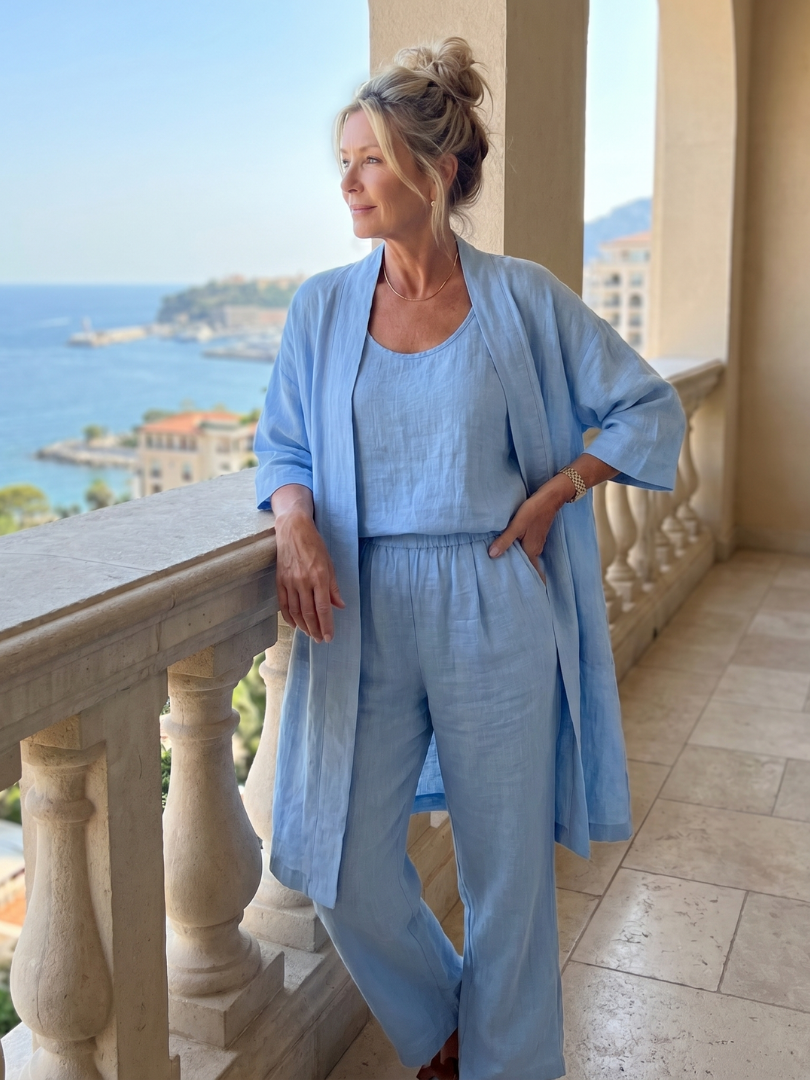 Yael - Three-Piece Relaxed Top Pants Set