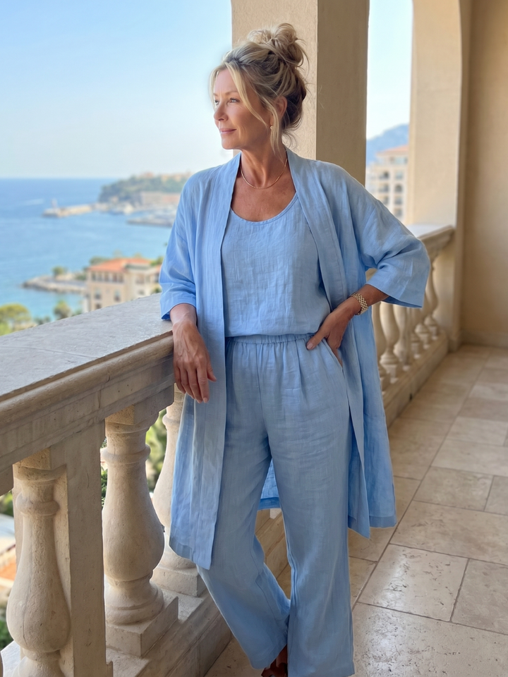 Yael - Three-Piece Relaxed Top Pants Set