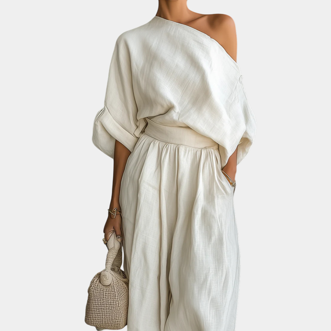 Helena - Off-Shoulder Top and Tapered Pants