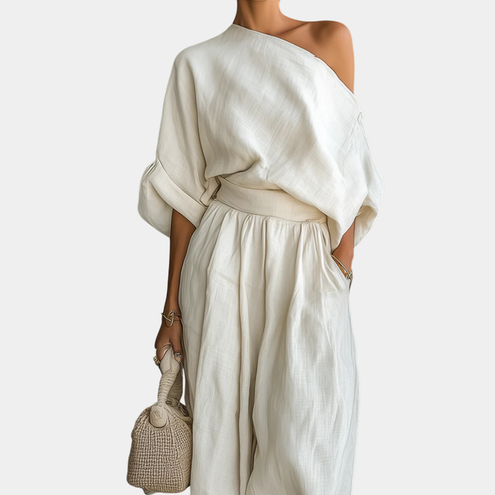 Helena - Off-Shoulder Top and Tapered Pants