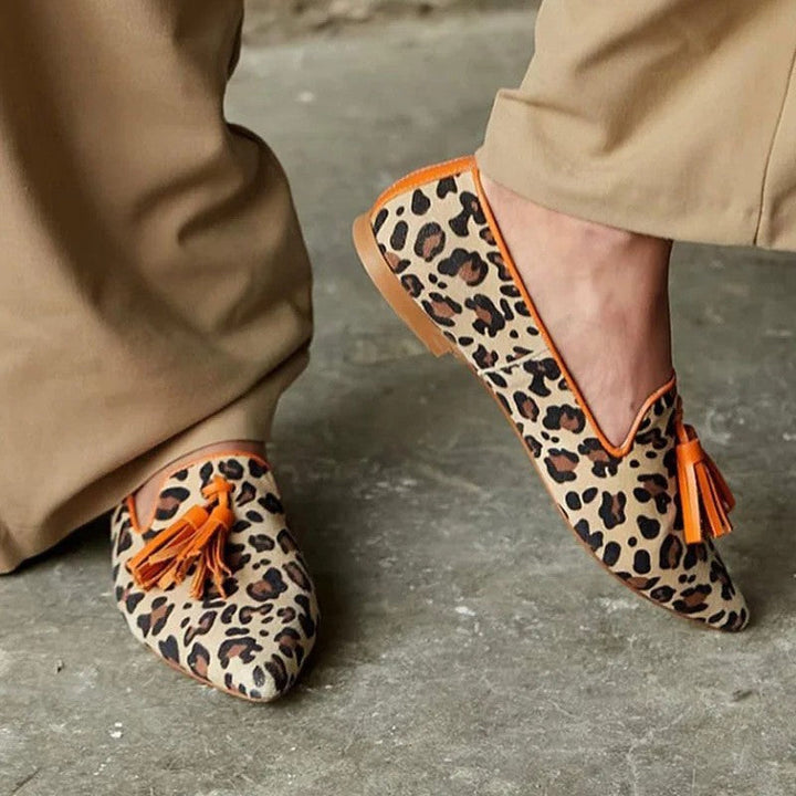 Nerina - Leopard Penny Loafers