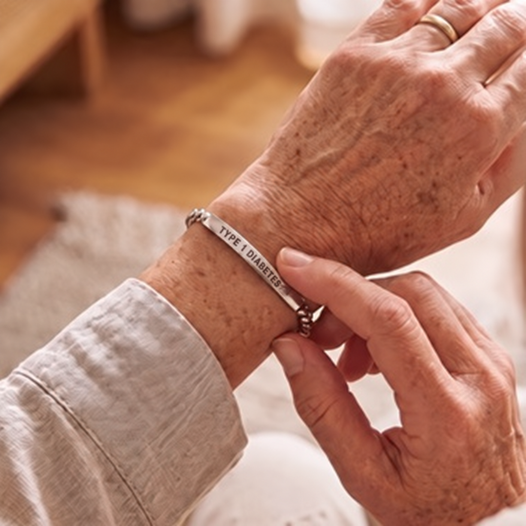 Women’s Slim Diabetes Medical Alert Bracelet