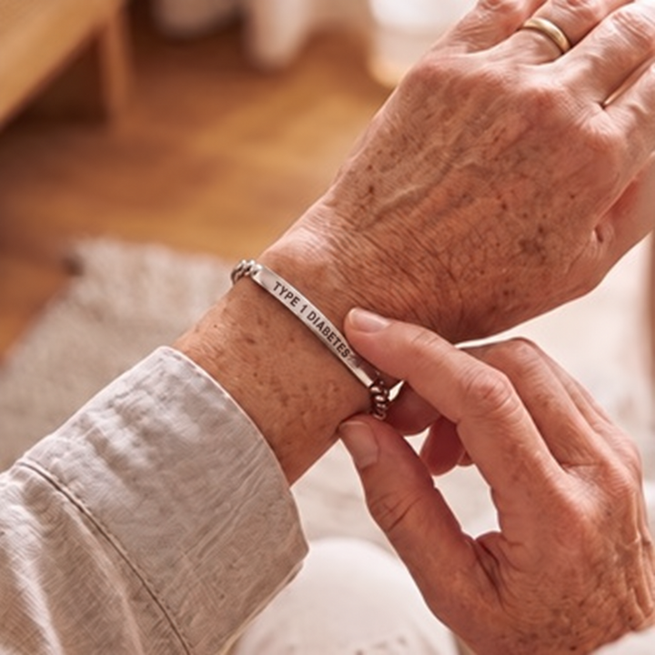 Women’s Slim Diabetes Medical Alert Bracelet