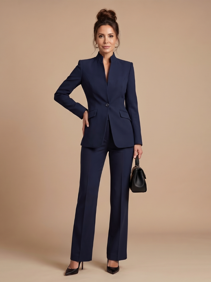 Delta - Structured Stand-Up Collar Custom-Made Suit