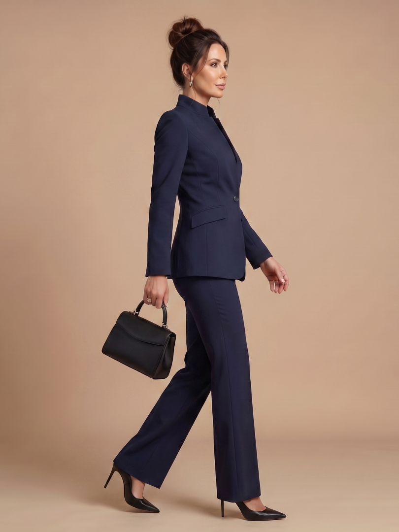 Delta - Structured Stand-Up Collar Custom-Made Suit
