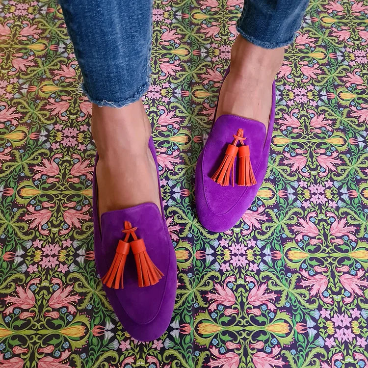 Veerle | Suede Moccasins with Tassels