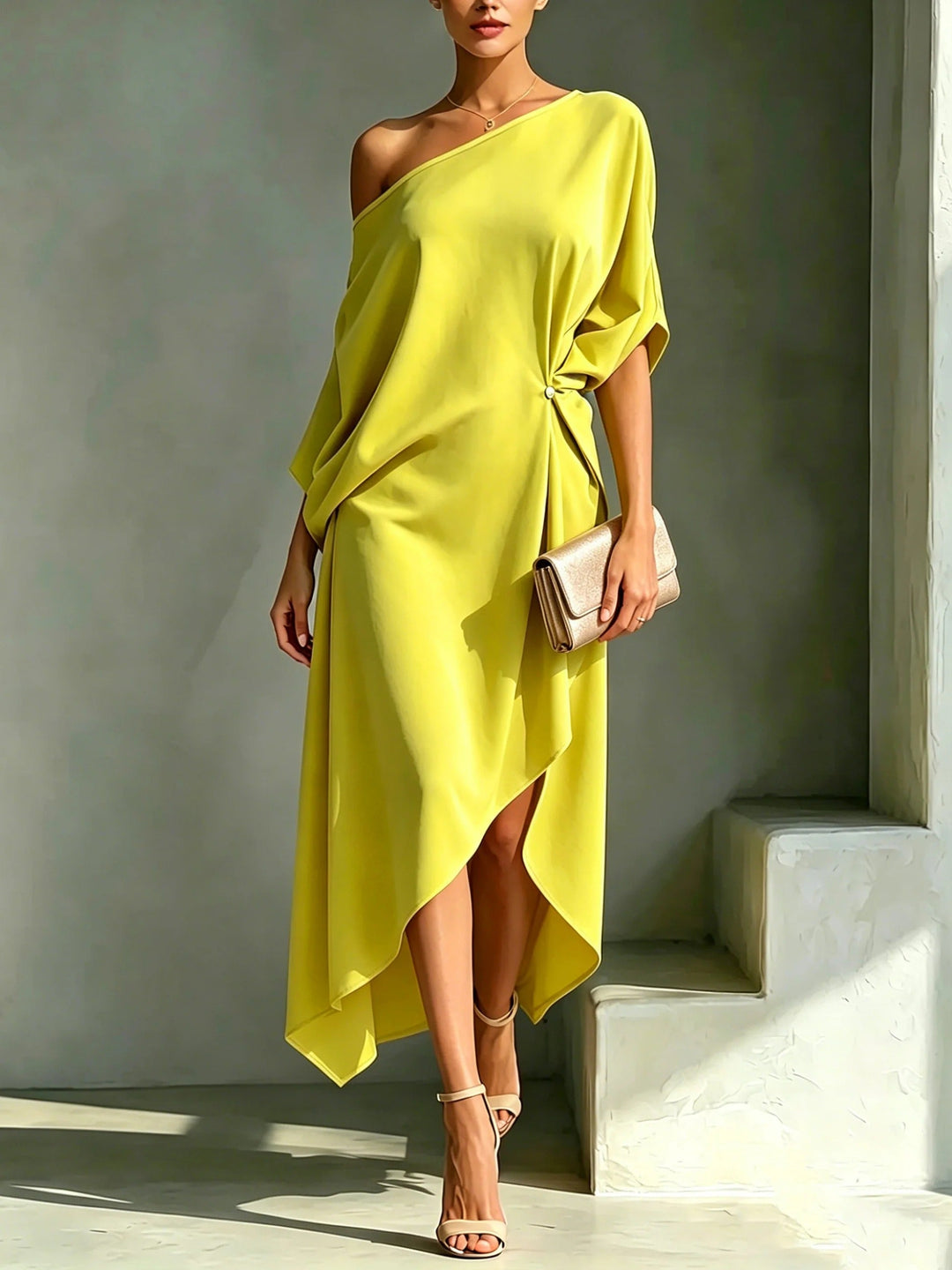Clara - Elegant Asymmetrical Dress