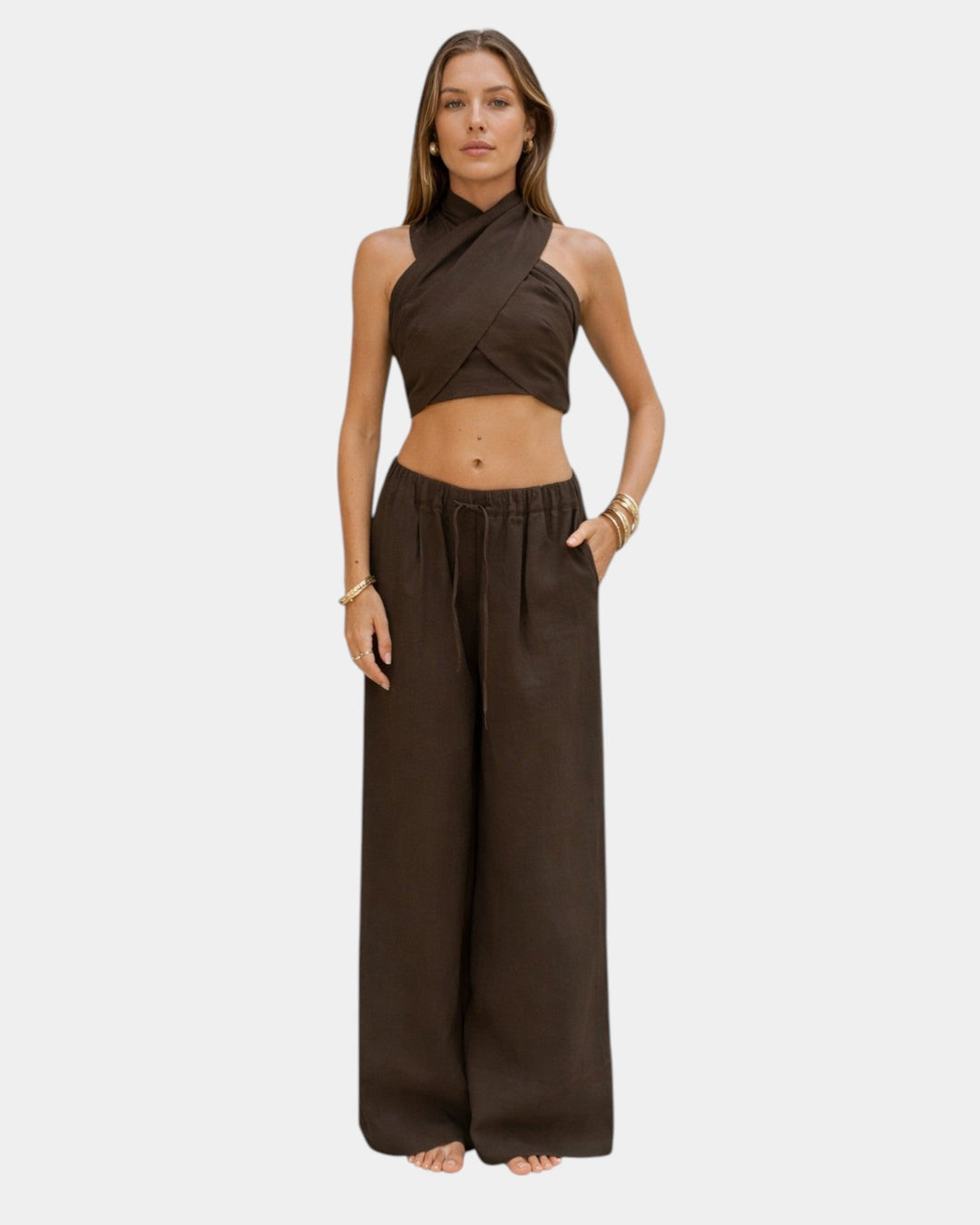 Louna - Strapless set with halter neck