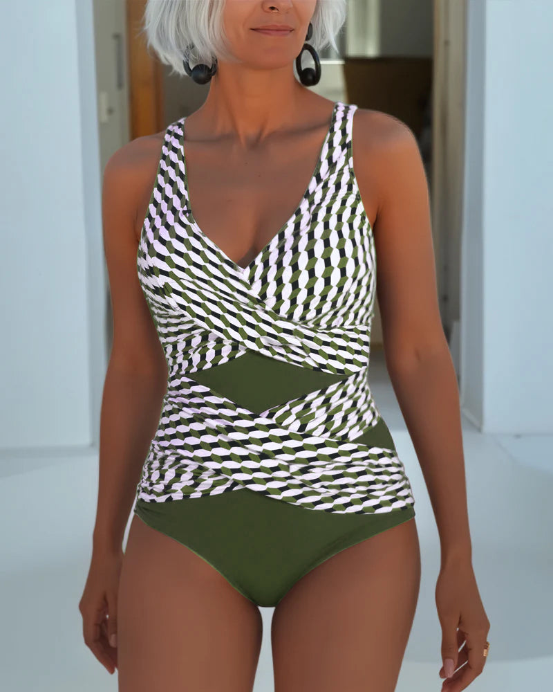 ROSALIA - Elegant Cross-Over Swimsuit