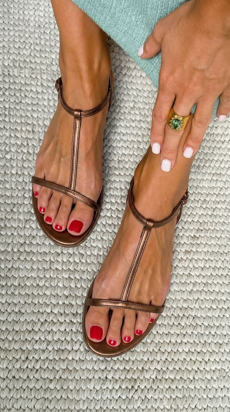 Rosalba - Golden Sandals Spring