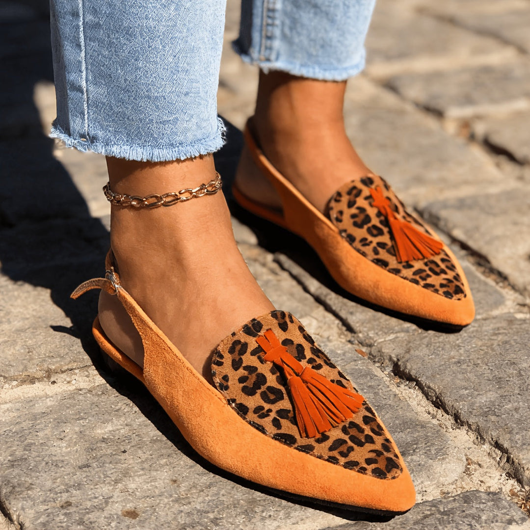 Marisa - Slingback Mules with Tassels