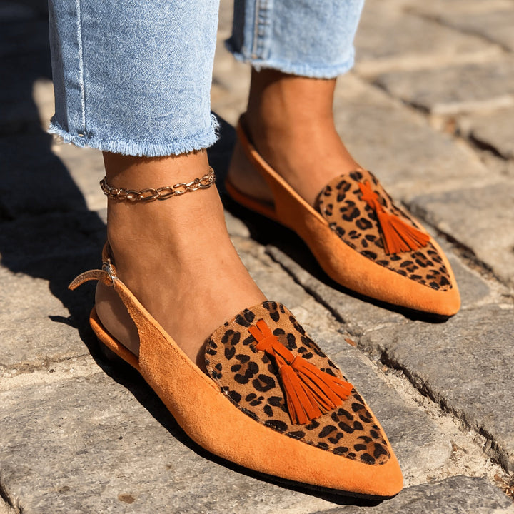 Marisa - Slingback Mules with Tassels