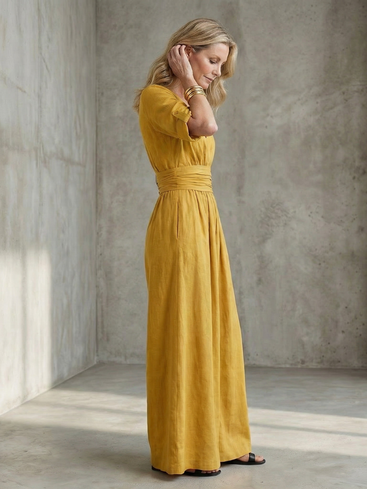 Wanda - Cross Front Wide Leg Jumpsuit
