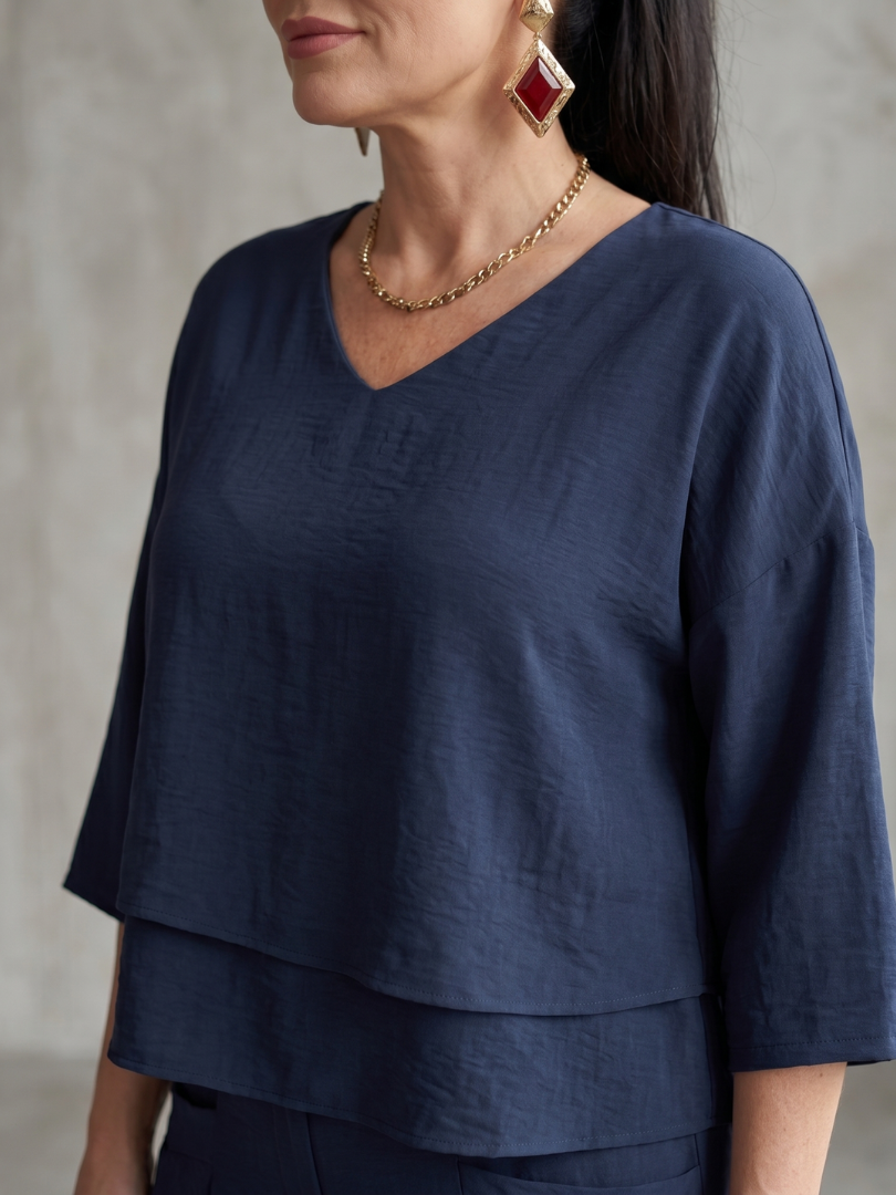 River - Layered Top with Wide Leg Set