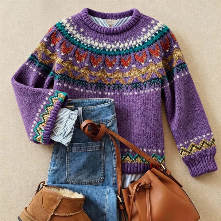 Solva - Classic Vintage Knit Sweater