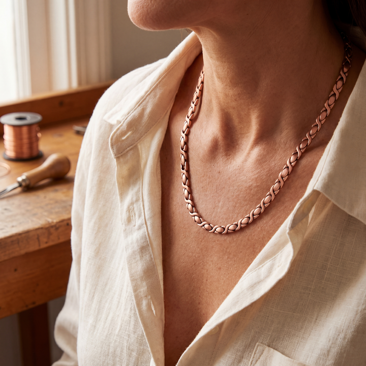 Mae & Luna Copper Necklace - Cedar