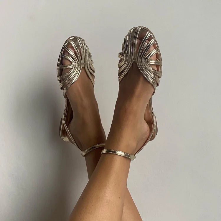 Vittoria | Golden Bijou Sandals