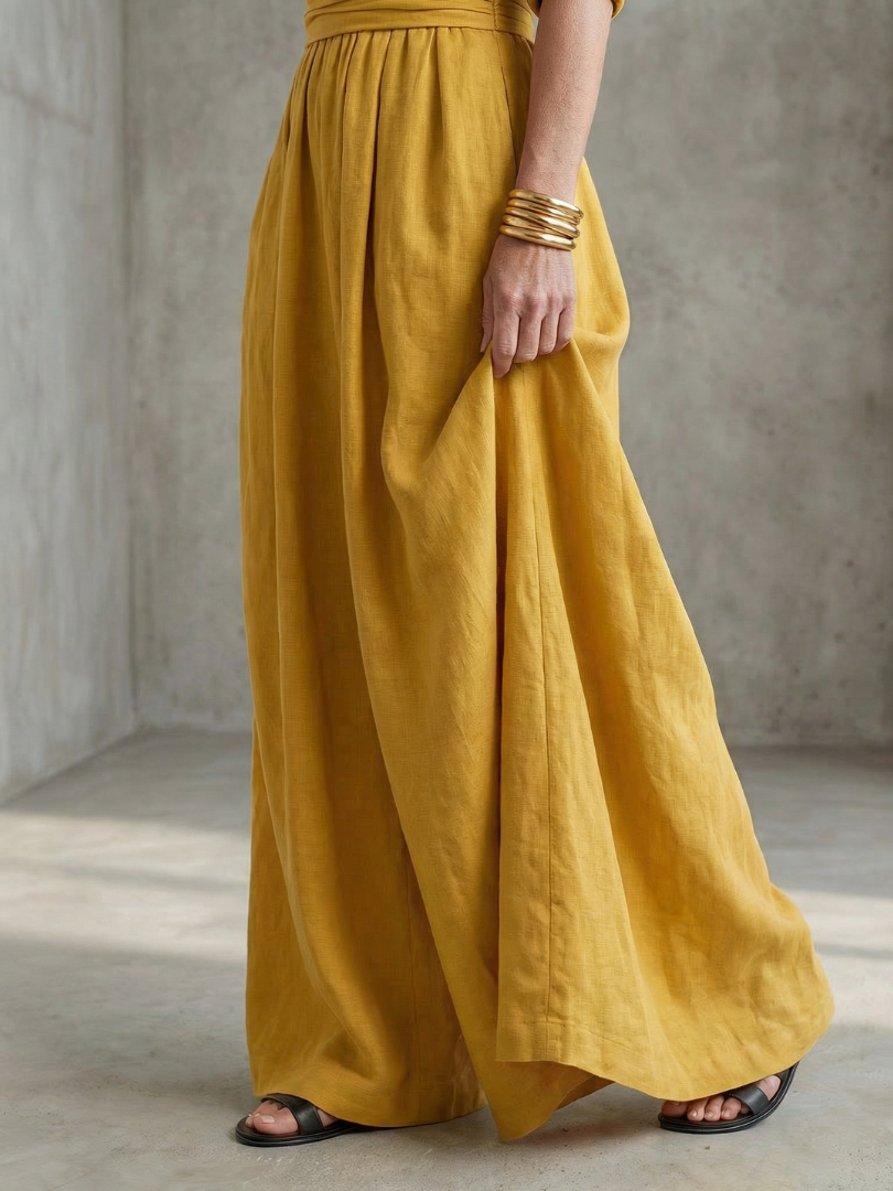Wanda - Cross Front Wide Leg Jumpsuit