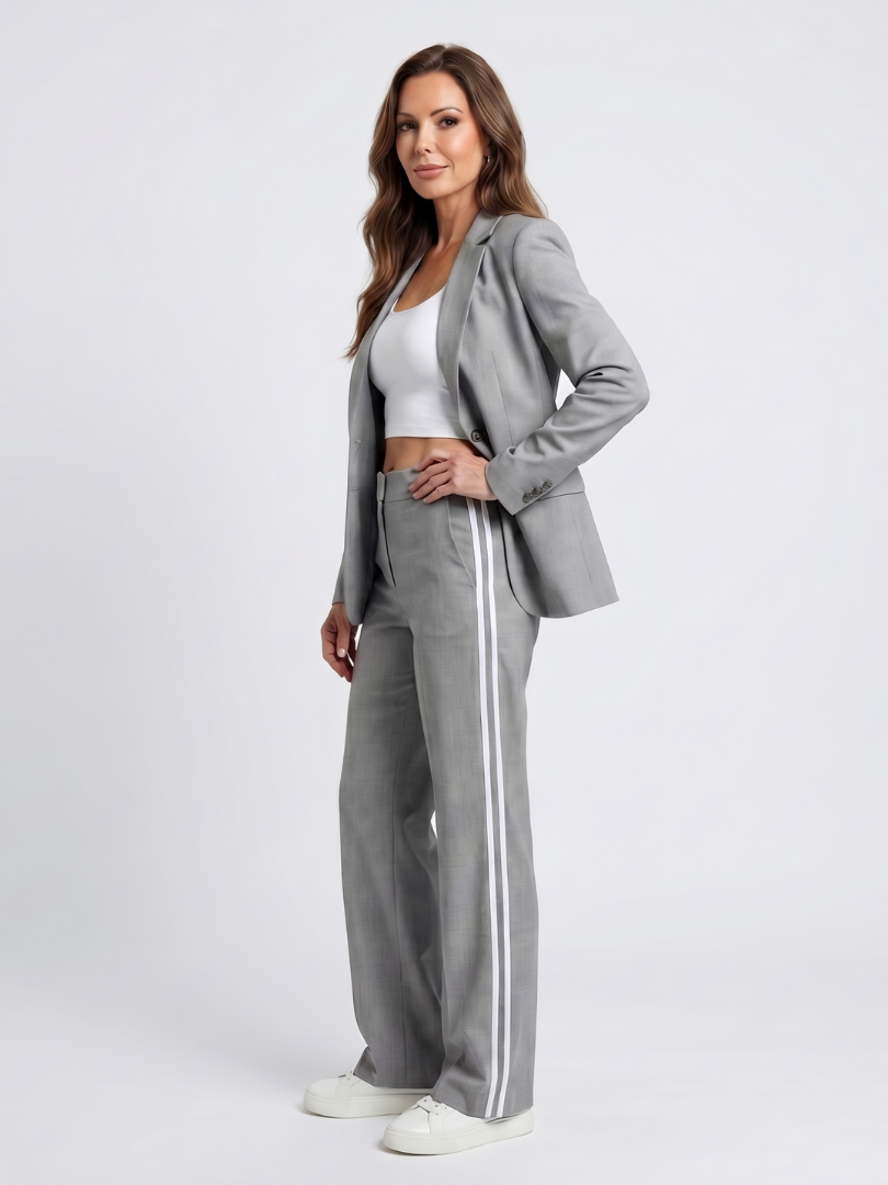 Kaya - Contrast Stripe Wide Leg Set