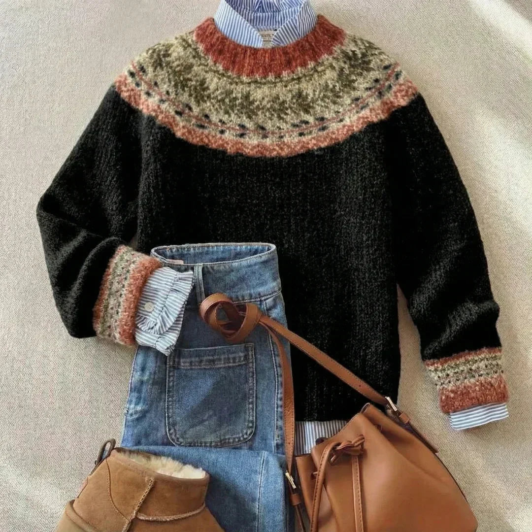 Samantha - Chic Vintage Knit Sweater