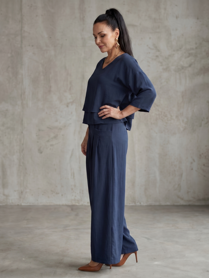 River - Layered Top with Wide Leg Set