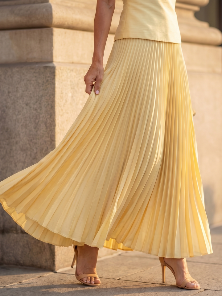 Rhodes - Structured Bodice with Pleated Skirt Set