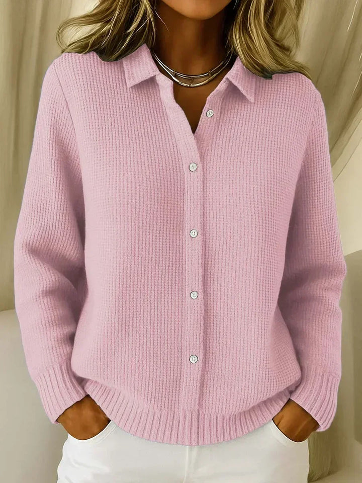 Katrina - Textured Knit Button Cardigan