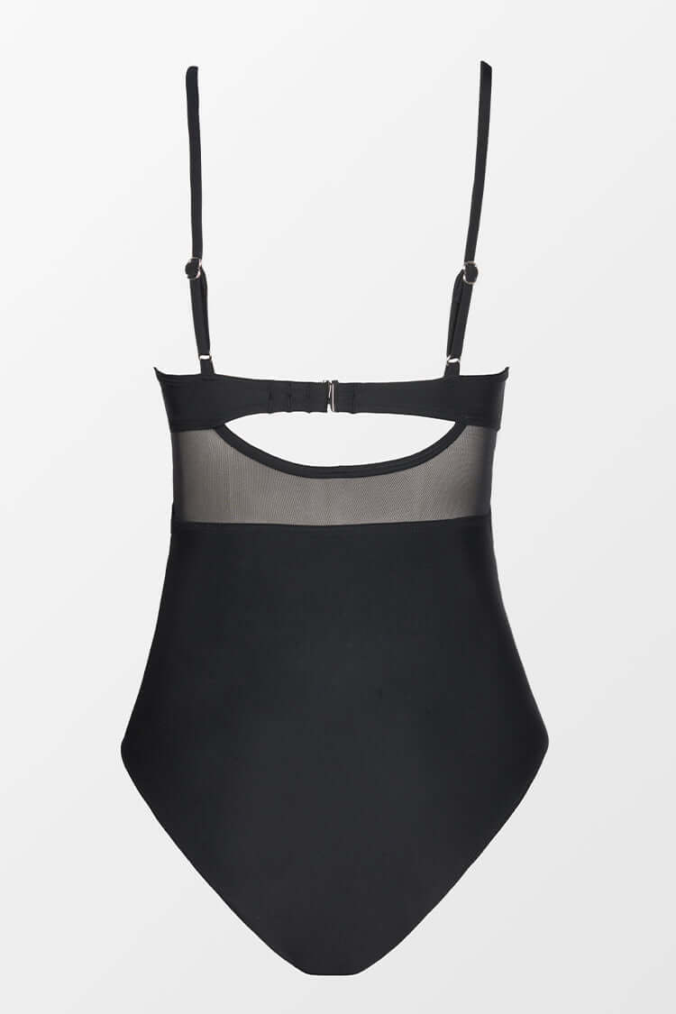 SOFIA - One-Piece Swimsuit with Transparent Accents and Elegant Shaping Fit