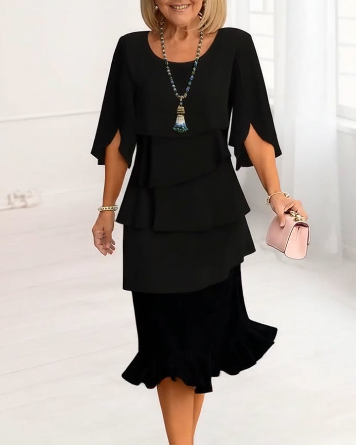 Sophie – Elegant Flowing Dress with Ruffles