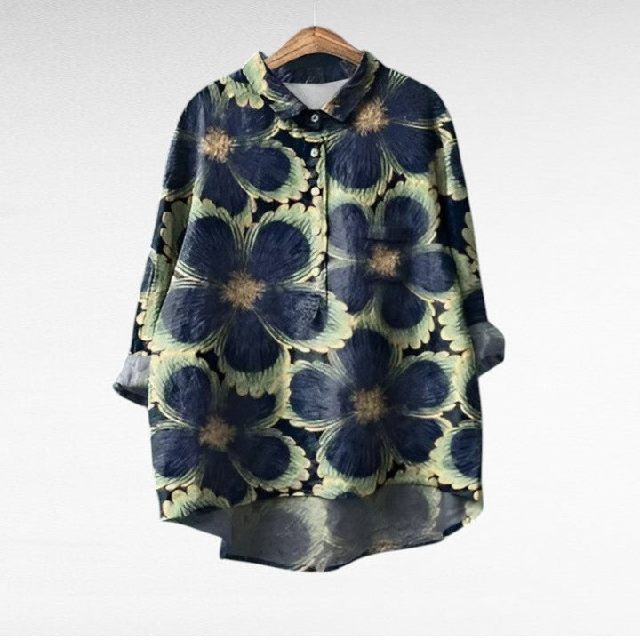 Solène - Elegant Floral Blouse