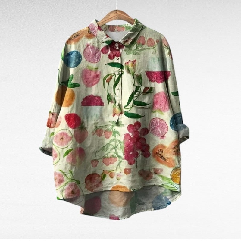 Solène - Elegant Floral Blouse
