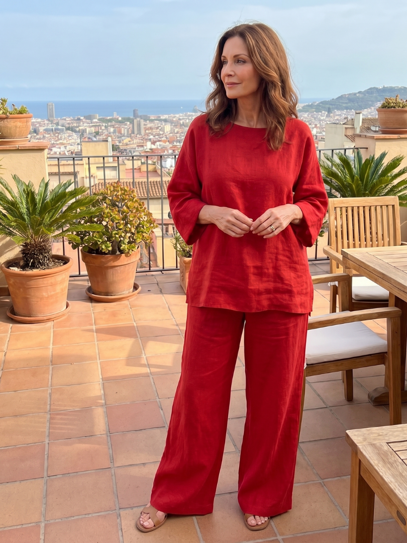 Prue - Oversized Tunic and Wide Pants Set