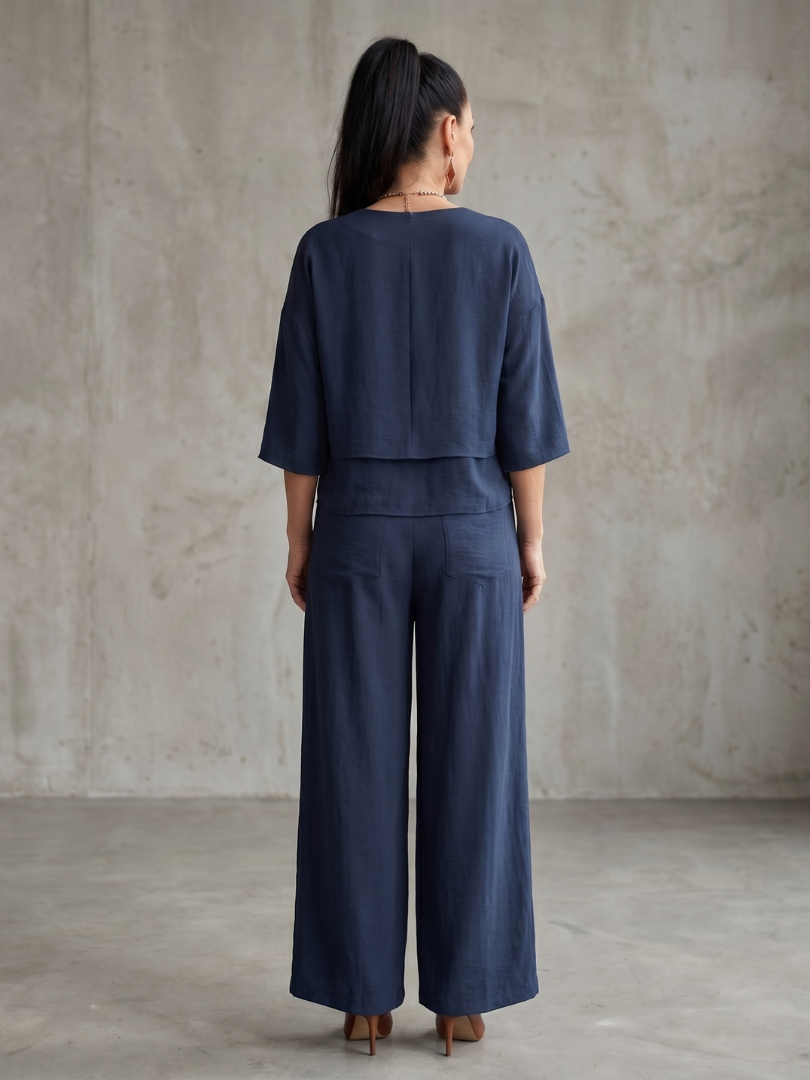 River - Layered Top with Wide Leg Set