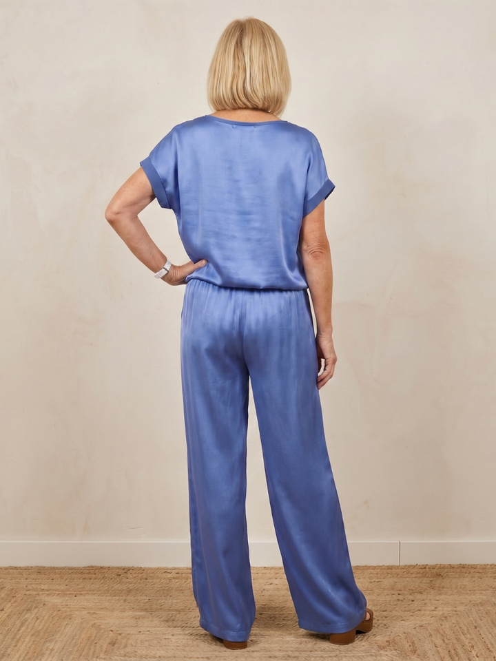 Shiloh - Short Sleeve Drawstring Waist Pants Set