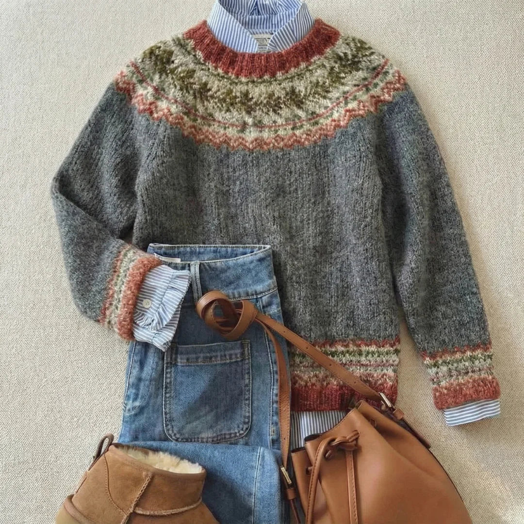 Megan - Classic Vintage Knit Sweater