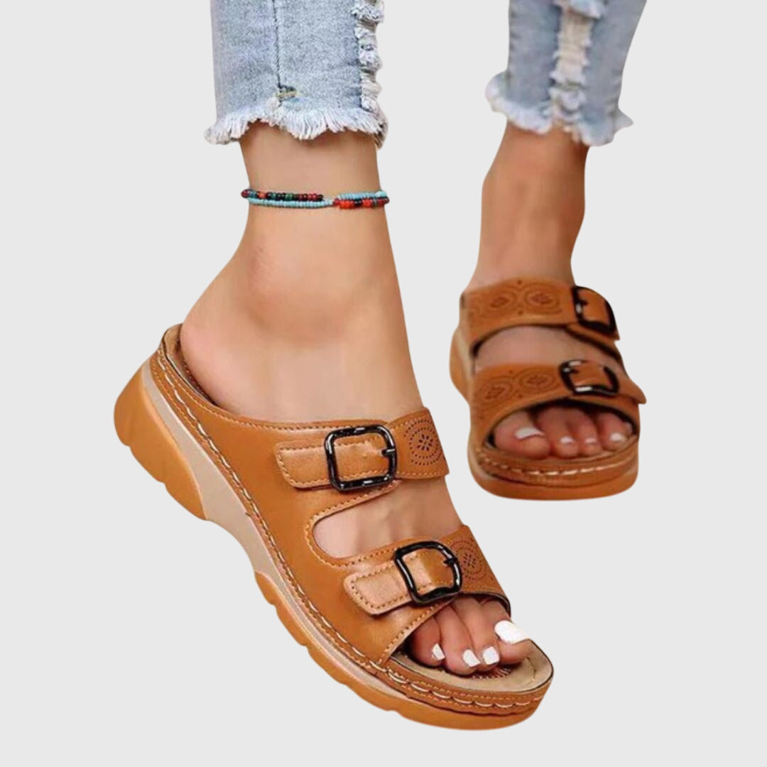 Olivia - Leather Orthopedic Sandals