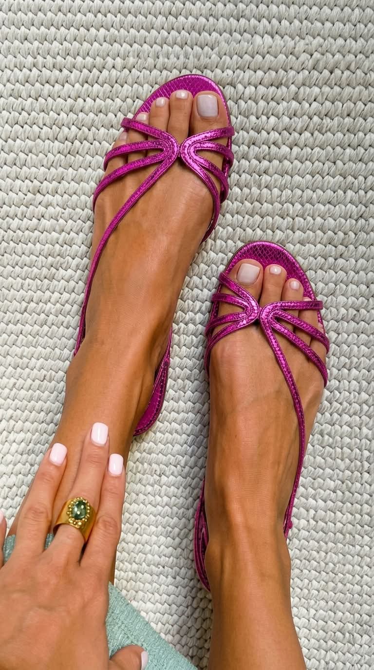 Ginevra - Golden Sandals Summer Elegance