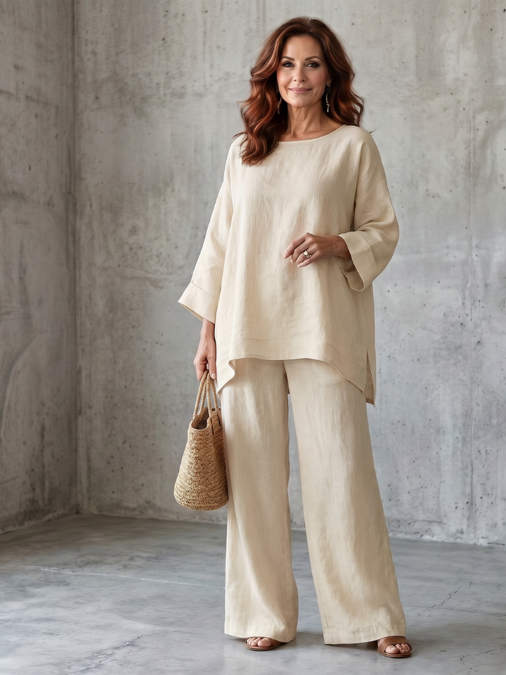 Prue - Oversized Tunic and Wide Pants Set