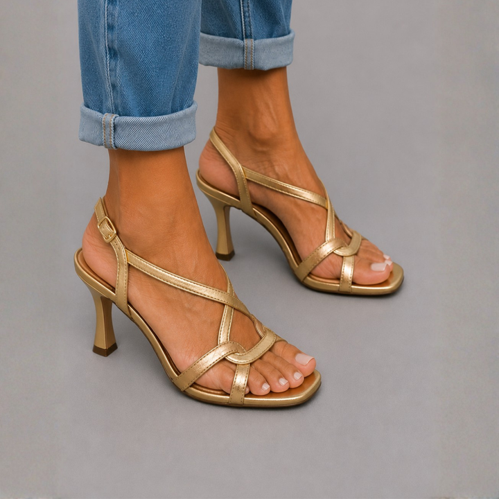 Soleil - Golden Sandals, Summer Charm