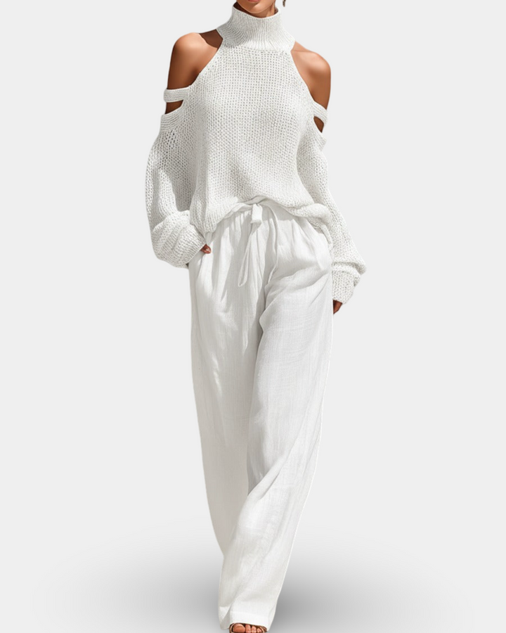 Camile - Fashionable Knitted Set with Pants