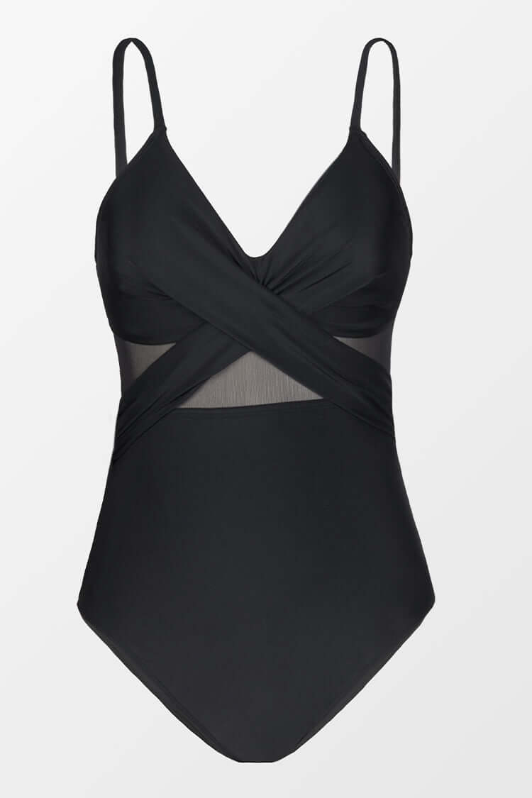SOFIA - One-Piece Swimsuit with Transparent Accents and Elegant Shaping Fit