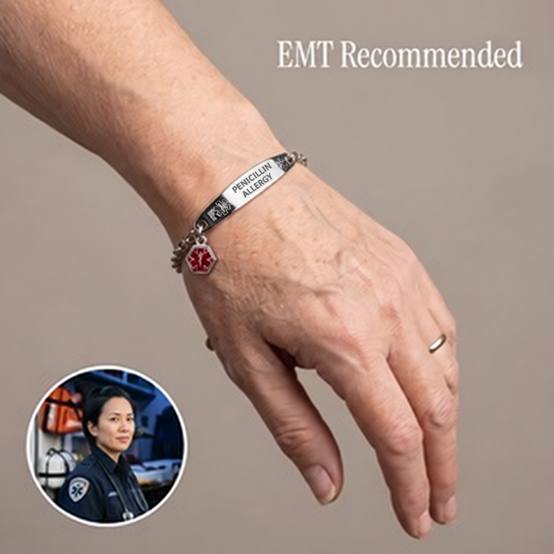 Women's Allergic To Penicillin Medical Alert Bracelet