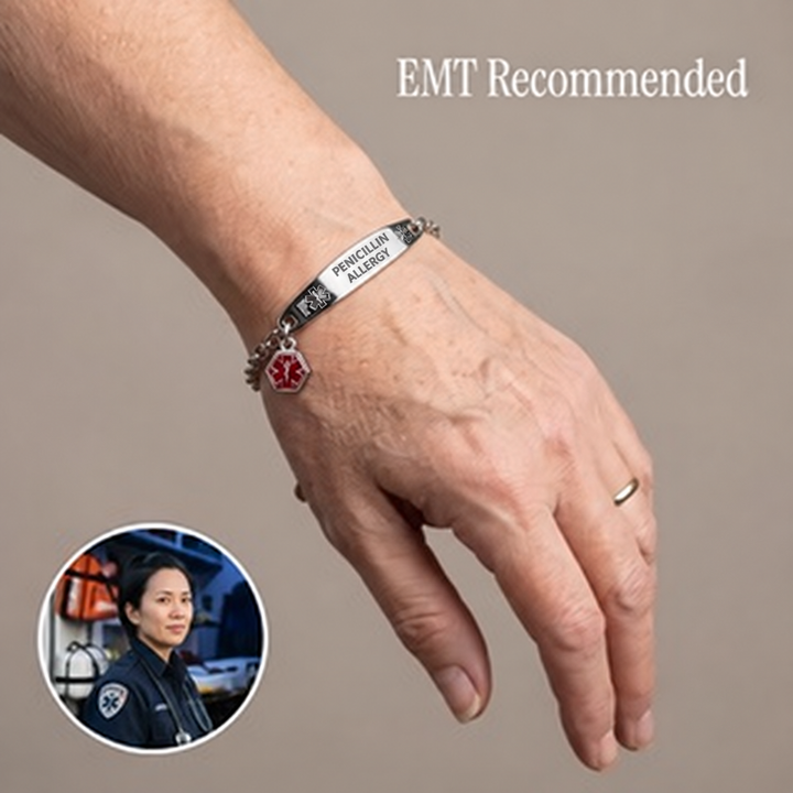 Women's Allergic To Penicillin Medical Alert Bracelet