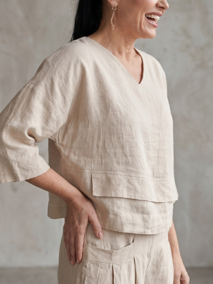 River - Layered Top with Wide Leg Set