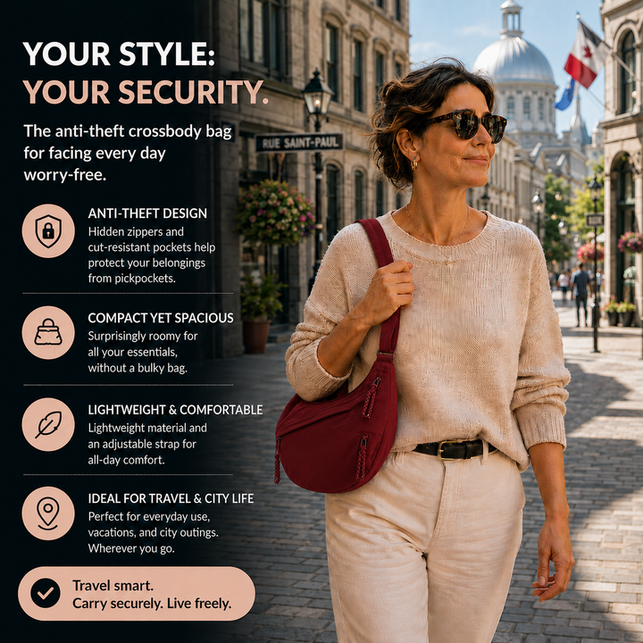 Rosa - Bordeaux Shoulder Bag