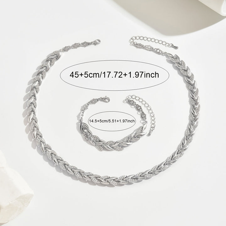 Set Fishbone Crystals